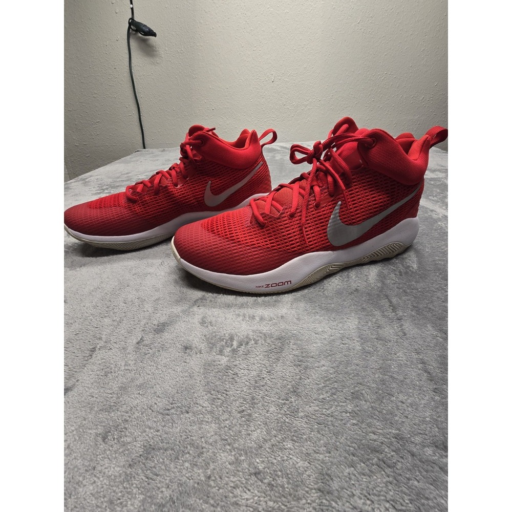 Nike Zoom Rev TB Shoes Men Size 14 University Red/Silver "CLEAN"